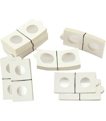 Lewano Cardboard Coin Holders – 125pcs in 5 Assorted Sizes